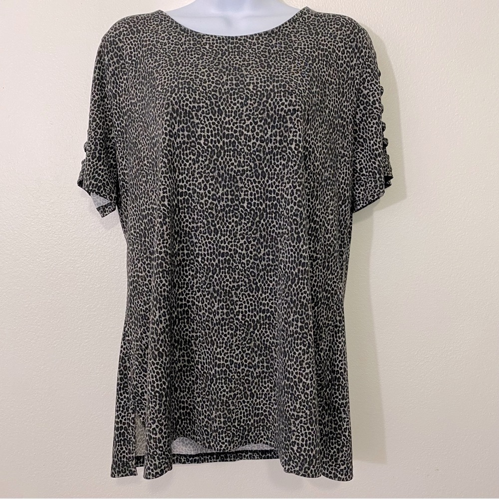 Michael Kors Ladies Size Large Animal Print Top